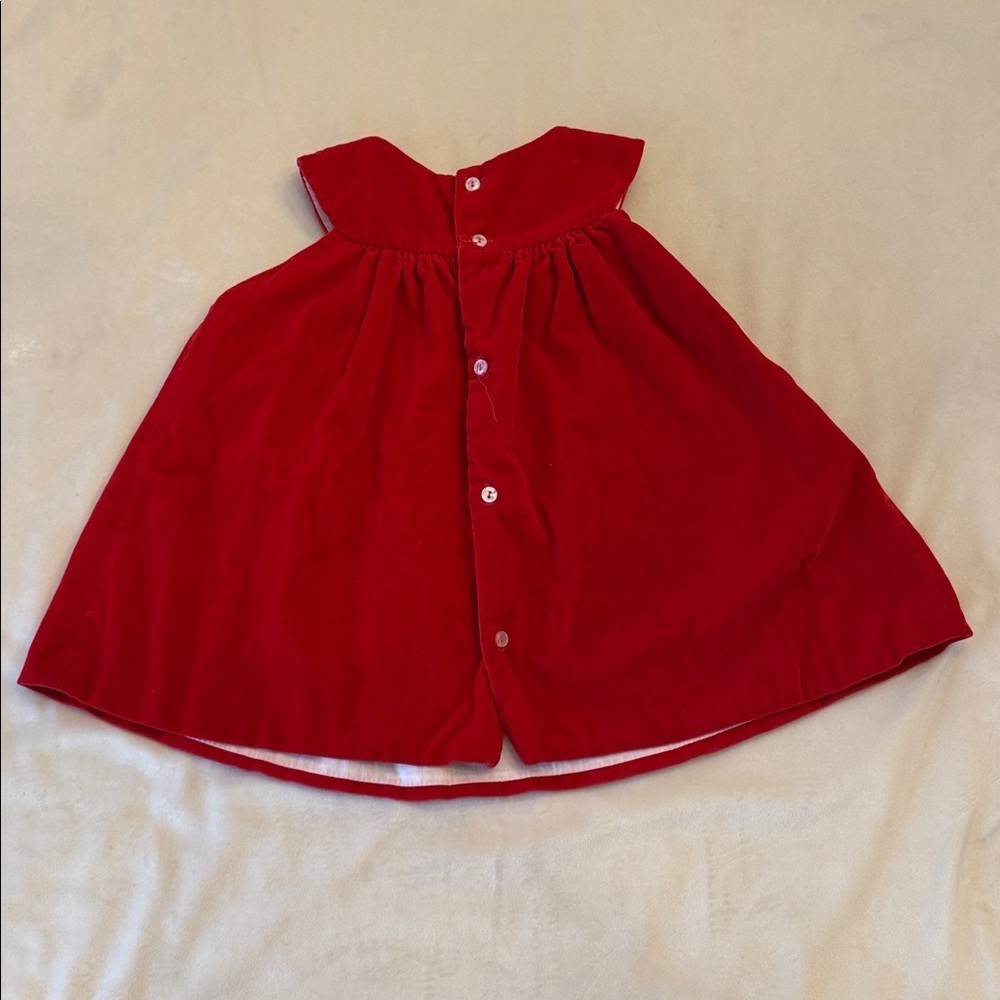 Adorable Vintage Toddler Cherubs Velvet Holiday Dress, sz 2 - Picture 8 of 13
